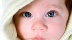 Синие глаза у новорожденного