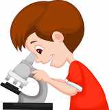Картинка мальчик и микроскоп