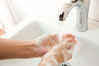 Смывание пены алгоритм мытья рук